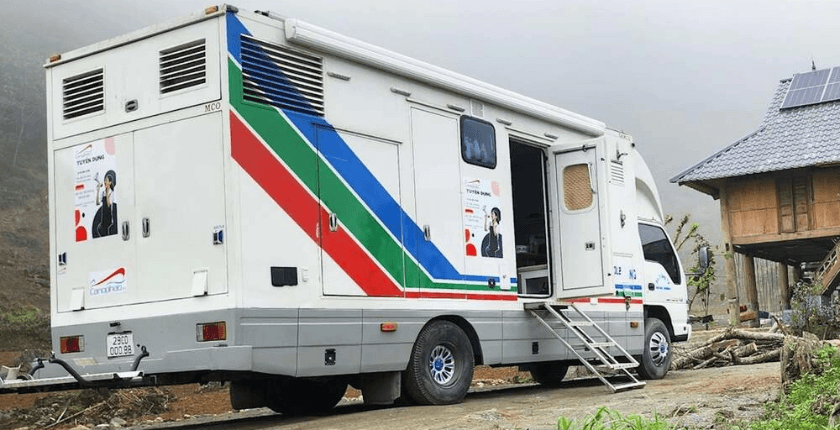Xe OB Van có tính cơ động cao trong sản xuất truyền hình hiện trường