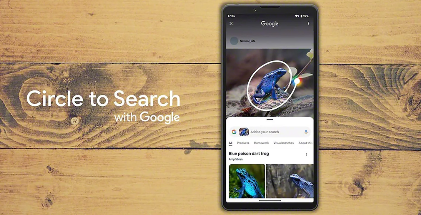 Khoanh tròn để tìm kiếm nhanh với Google