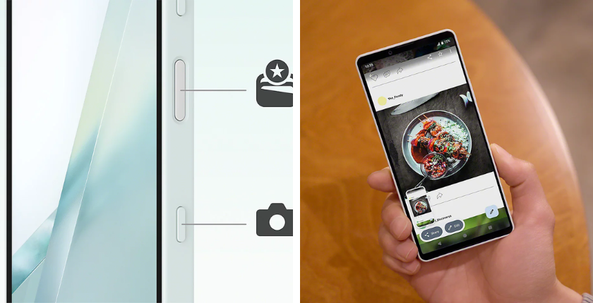 nút chụp Sony Xperia 10 VIII