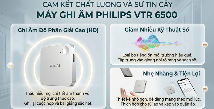Philips VTR6500 chính hãng