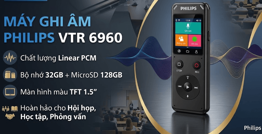 máy ghi âm Philips VTR6960