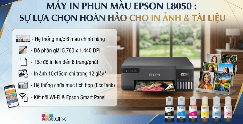 máy in phun màu Epson L8050