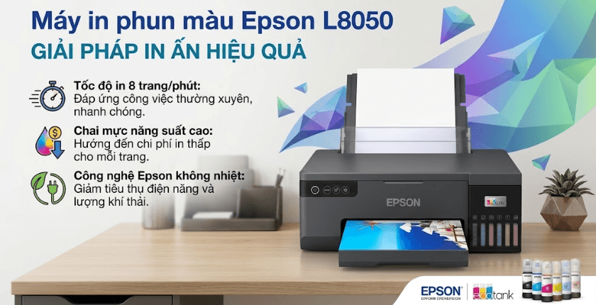 máy in ảnh Epson L8050 6 màu