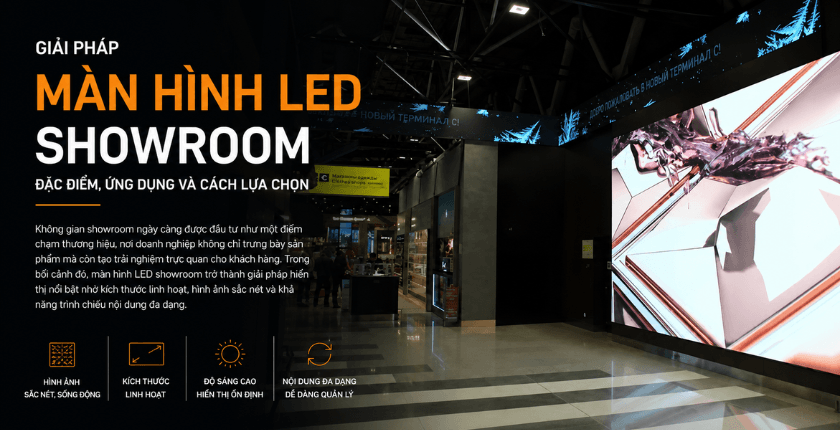 Giải pháp màn hình LED showroom