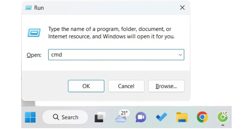 Kiểm tra cấu hình mạng trên Windows bằng Command Prompt
