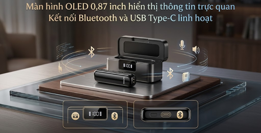 màn hình OLED 0.87 inch Philips VTR5170 Pro