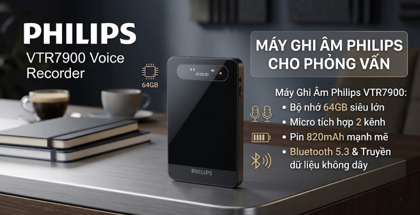 Máy Ghi Âm Philips VTR7900