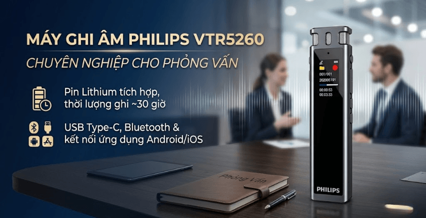 Máy ghi âm Philips VTR5260
