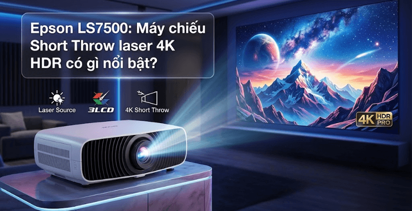 Máy chiếu Epson LS7500 laser 4K HDR