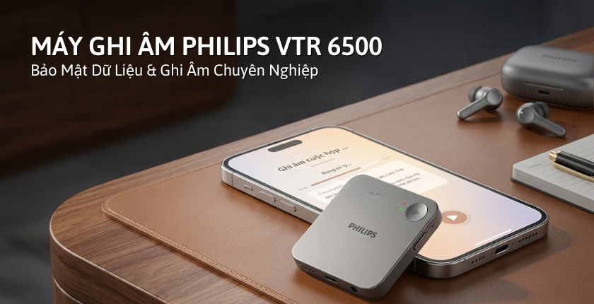 Philips VTR6500 kẹp từ tính phía sau