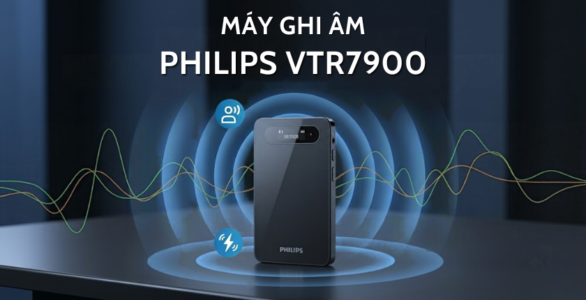 máy ghi âm Philips VTR7900 chính hãng