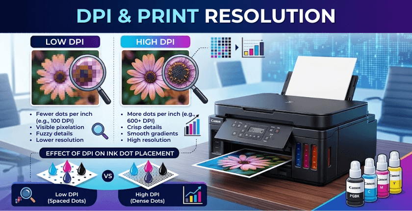 DPI máy in là gì và ảnh hưởng đến chất lượng in