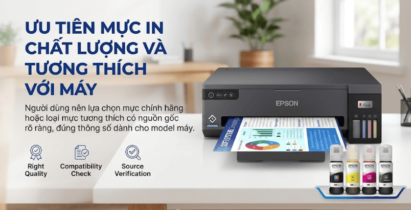 Vệ sinh đầu phun máy in Epson bằng Head Cleaning